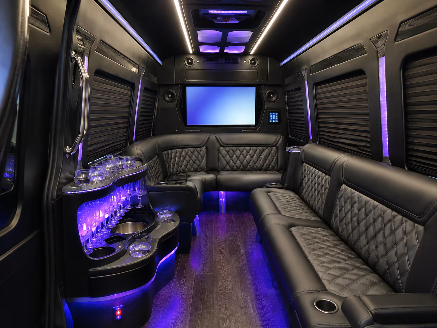 albuquerque 30 passenger party bus interior