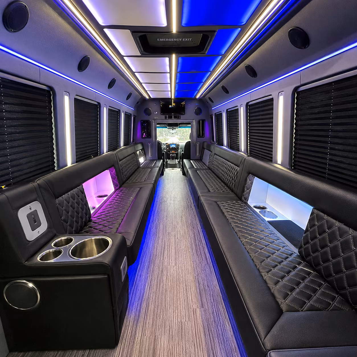 albuquerque party bus rental interior